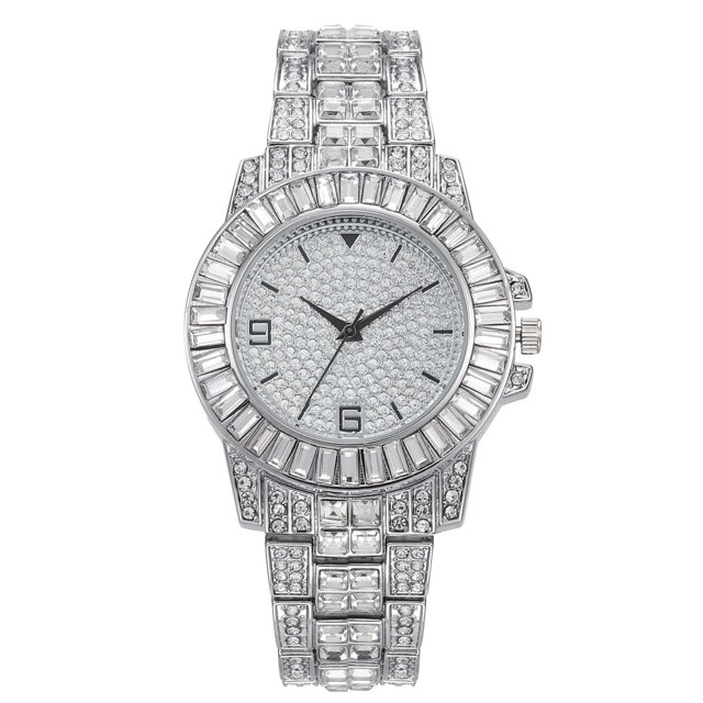 Trend Full of Set Digital Scale Ladies Watch Alloy Steel Strap Ladies Watch