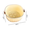 thumbnail image 3 of Teissuly Clearance Vegetable Basket - Vegetable Basket Strain Wash And Vegetables Fruit Multi Function Kitchen Vegetable Washing BasketStrainer & Soaking Bowl, Fruit Bowl & Vege(Yellow, Free Size) Teissuly WER2023081600618, 3 of 7