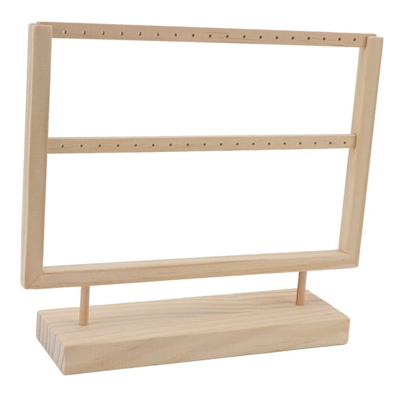 Earring Organizer Stand Wooden Jewelry Holder Storage Display For Hanging Earrings Earring Display Holder Earring Organizer Stand Earring Display Stand Earring Holder Display Stand