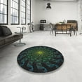thumbnail image 3 of Ahgly Company Indoor Rectangle Patterned Black Novelty Area Rugs, 2' x 5', 3 of 6