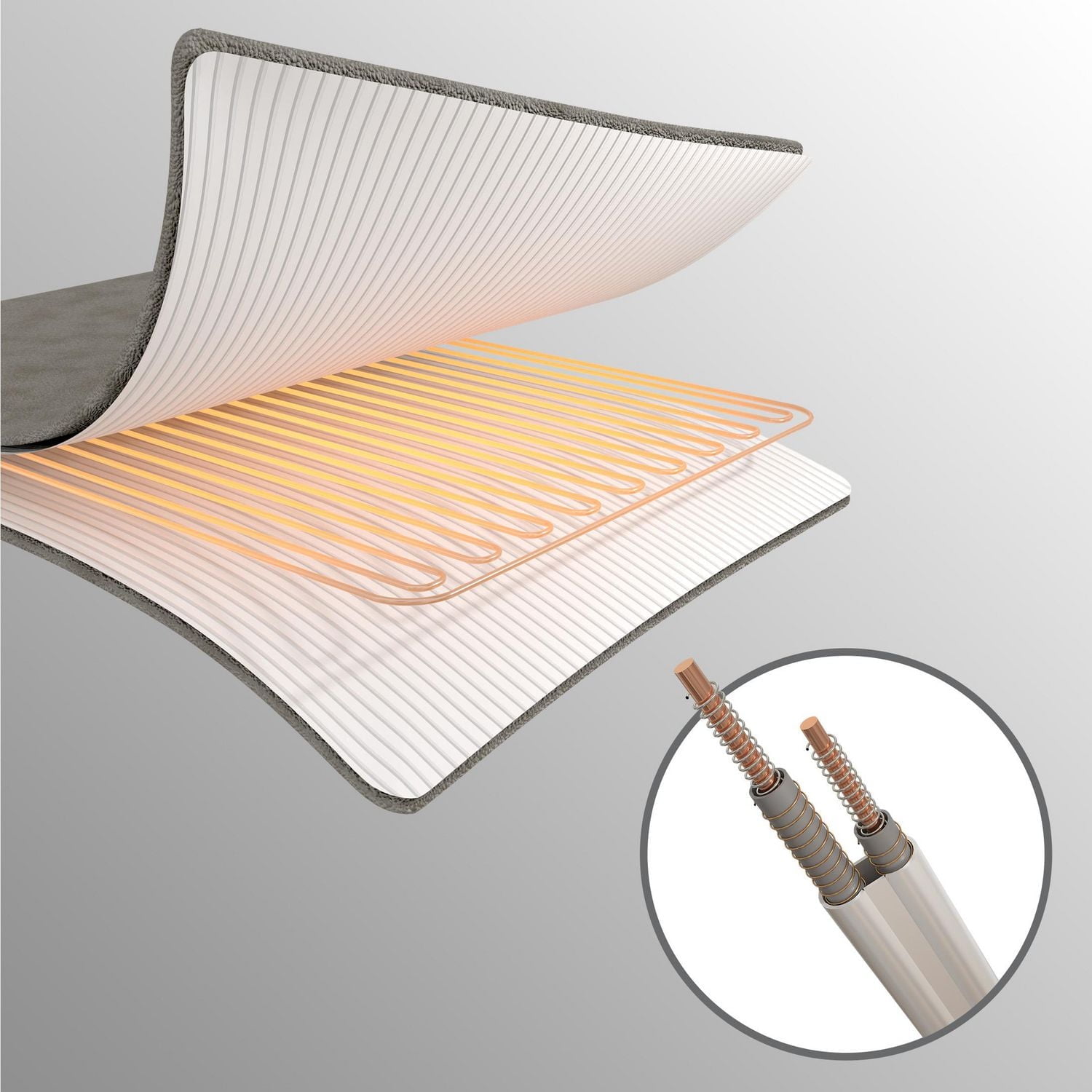 Jeté chauffant Sunbeam en polaire couleur gris ardoise, 4 réglages de chaleur, arrêt automatique après 4 heures, 127 cm x 152,4 cm (50 po x 60 po)