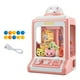 thumbnail image 3 of Máquina expendedora de garras pequeña para niños, juguete con luces y sonidos, regalo de Navidad portátil rosa 20 muñecas, 3 of 9