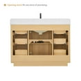 thumbnail image 5 of Altair-14 48" Single Bathroom Vanity in Washed Light Brown with Grain White, 5 of 16