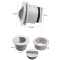 thumbnail image 2 of Colaxi Boat Deck Drain Scupper Valve 2.4'' OD Outlet Screw Cap Bung Living Tank Water Drain Plug, 2 of 8