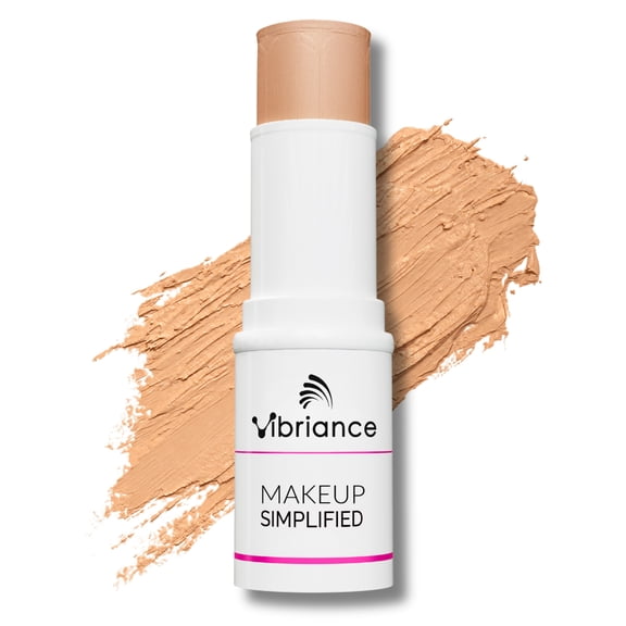 Vibriance Complexion Sticks - Foundation for Mature Skin - Sheer, Buildable Coverage Face Makeup Foundation for Older Women - 3-in-1 Base, Contour, Concealer - Natural Beige