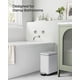 thumbnail image 3 of Bote de basura SONGMICS de acero inoxidable de 10 litros con tapa para baño, 3 of 7