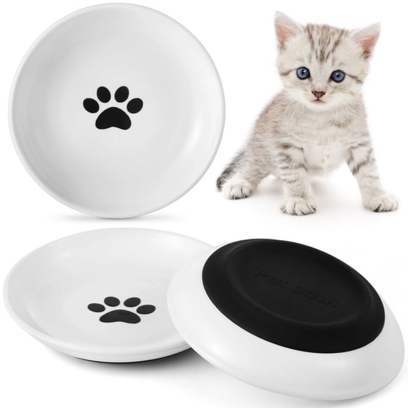 Cuencos cerámica para gatos Byepica 3 paquetes Antideslizante 5,9 pulgadas