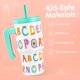 thumbnail image 2 of Vaso SANDJEST Alphabet de 600 ml con asa y tapa con pajita de silicona, 2 of 7