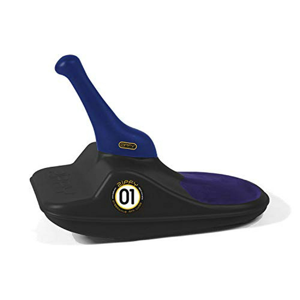 Zipfy Classic Freestyle Mini Luge Downhill Speedster Snow Sled, Black