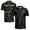 Black, variant on Personalized Name Team Name Pickleball Paddle Pattern Men's Polo Shirt S-5XL