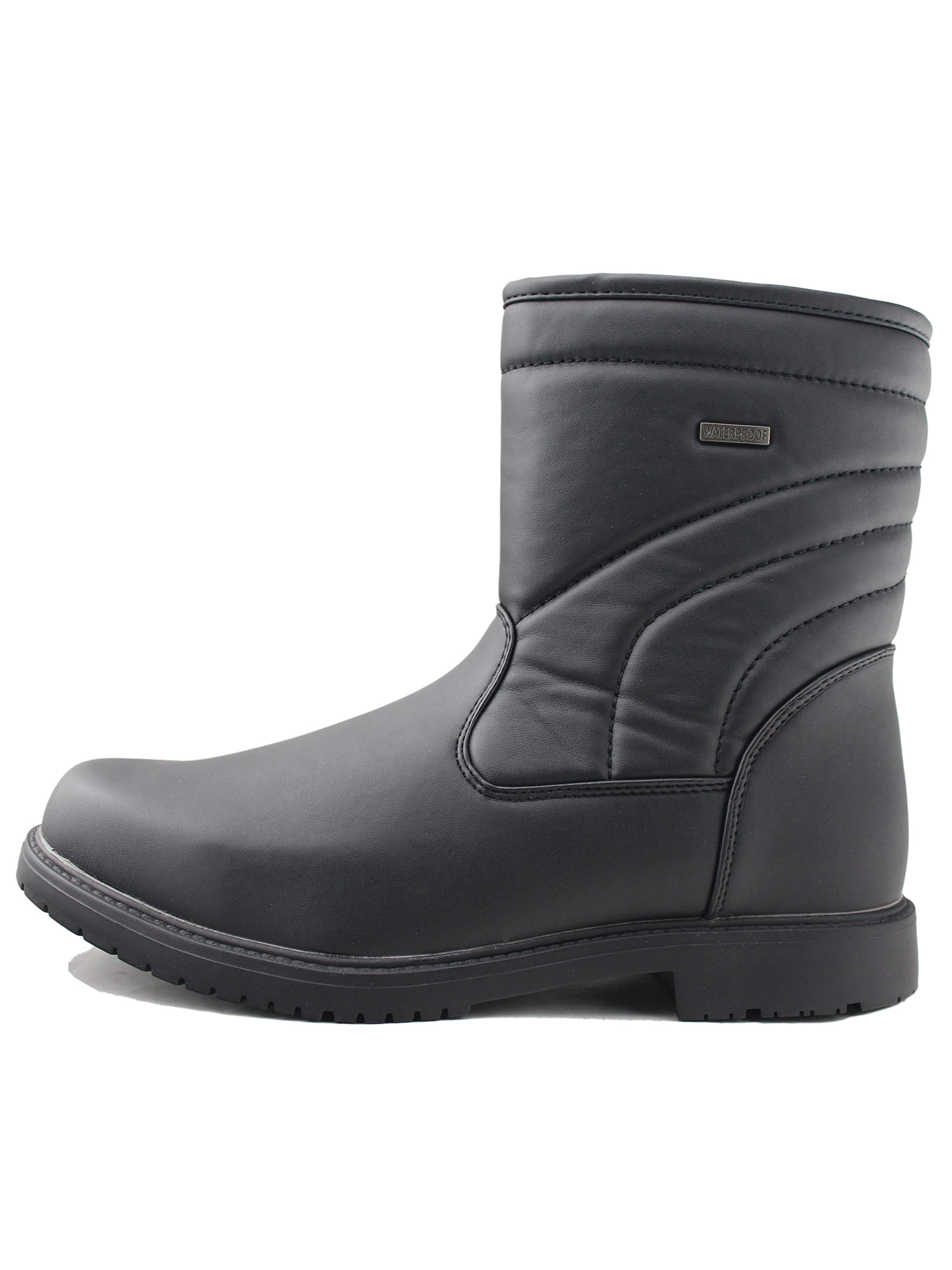 Tanleewa Men's Winter Boots Fur Lining Waterproof Non Slip Snow Boots Side Zipper Shoe Size 8 - image 3 of 6