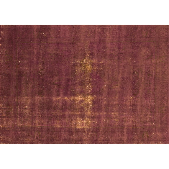 Ahgly Company Indoor Rectangle Oriental Orange Industrial Area Rugs, 5' x 7'