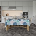 thumbnail image 3 of Ocean Tablecloth Coastal Nautical Rectangle Tablecloth Coral Print Ocean Themed Beach Decorative Waterproof Table Covers for Outdoor Dining Room Kitchen Living Room, 60x84 Inches, Navy/Blue/Teal/, 3 of 6
