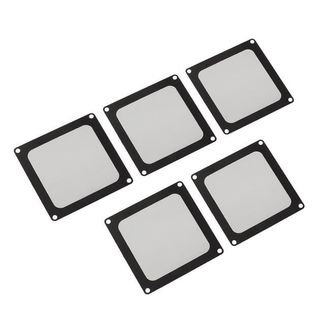 PC Chassis Cooling Dust Filter, 5pcs Perfect Fit Chassis Dust Cover Soft Magnet Professional Easy Installation for PC Chassis