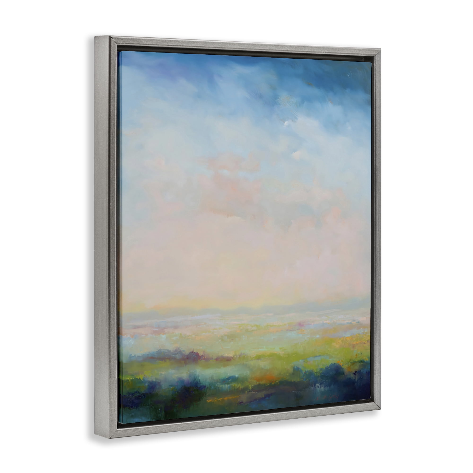 Stupell Industries Mystic Marsh Serenity Gray Framed Floater Canvas Wall Art, design by William McCarthy