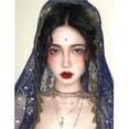 thumbnail image 2 of Belly Dance Veil Dancer Exotic Shawl Sari Turbanbelly dance head scarf, 2 of 6