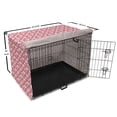 thumbnail image 6 of Strawberry Dog Crate Cover, Sketch Design of Flowers Repetitive Fresh Fruit Summer Time Illustration, Easy to Use Pet Kennel Cover Small Dogs Puppies Kittens, 7 Sizes, Pastel Pink White, by Ambesonne, 6 of 6