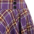 thumbnail image 3 of Ichuanyi Women Fashion Casual Plaid SkirtWith Pockets Vintage High Waist Pleated Skirt, 3 of 8