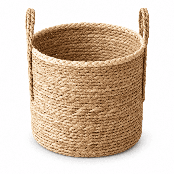 OANLKGI Woven Wall Storage Basket 12.99 x 12.99 IN Space Saving Vertical Storage Hanging Organizer Basket Open Top Easy Access Design Wall Mounted Storage Bin Room Organization Yellow