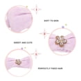 thumbnail image 3 of Diadema de spa - Paquete de 3 bandas para el cabello con lazo para mujer Maquillaje facial Banda para la cabeza Envolturas para la cabeza para ducha Lavado de cara MFZFUKR BST3005049-3, 3 of 5