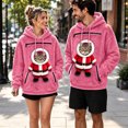 thumbnail image 2 of JAJAHO Unisex Christmas Santa Cat Hoodie Pet Holder Kitten Puppy Carriers Pullover Fuzzy Sweatshirt With Zipper Pouch, 2 of 6