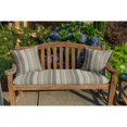 thumbnail image 2 of Casual Cushion Stripe Sunbrella® Fabric 1-Piece Outdoor Throw Pillow, 15"W x 15"L, Milano Char, 2 of 4