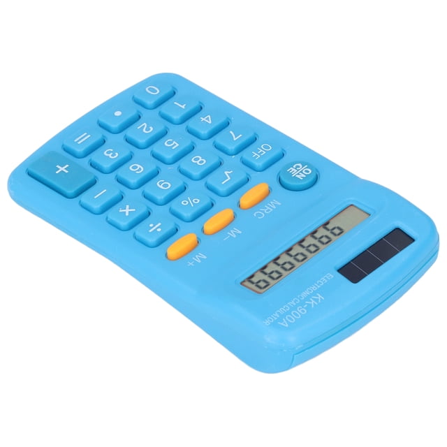 Small Calculator, 8 Bit Display Clear Display Long Battery Life Calculators Battery Powered For Office For Business For School