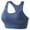 Blue, variant on Racerback Sports Bras for Women Padded Seamless Workout Tops for Yoga Gym Runing Fitness Sports Bras Round Neck Wireless Bra Back Support