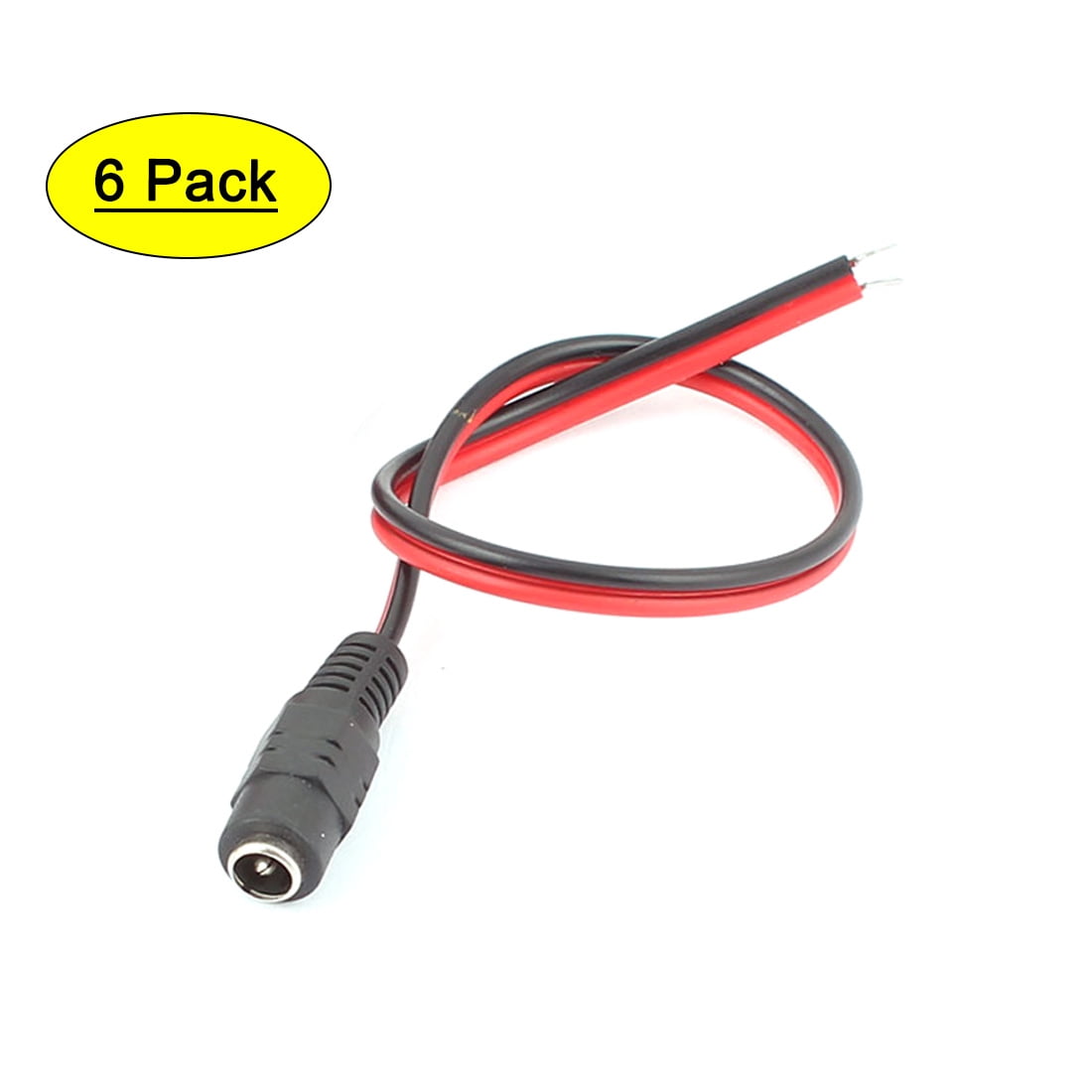 40" Power Pigtail Male cable Plug wire 50pcs CCTV security camera 12v DC 2.1mm 