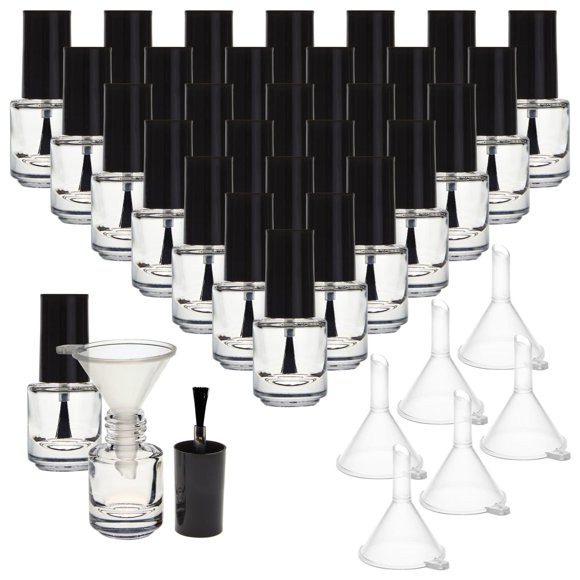 Botellas de esmalte de uñas Bright Creations, paquete de 30 unidades, 5 ml, recargables