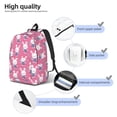 thumbnail image 3 of Rocae Rabbit Holding Flowers for Durable Canvas Backpack Leisure Large Bag Travel Rucksack Multi-function Backpack Medium, 3 of 8