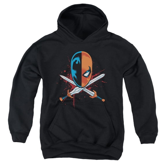 Jla - Crossed Swords - Youth Hooded Sweatshirt - X-Large
