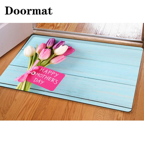 GOHAO Mother s Day 3 Piece Bathroom Rugs Set Bath Rug Contour Mat and Toilet Lid Cover