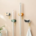 thumbnail image 3 of 2 Set Hanging Hook Wall-mounted Punch Free Space-saving Multifunction Self-adhesive Household Broom Holder Daily Use, 3 of 8