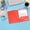 B, variant on Snmubt 3-Ring Plastic Pocket Folder with Business Card Slot, Durable Letter Size Document Holder for Office School, Orange
