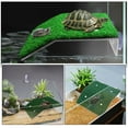 thumbnail image 3 of FONWILYO 2pcs Turtle Ramps for Aquarium PP Green Climbing Ramp for Pet Owners, 3 of 7