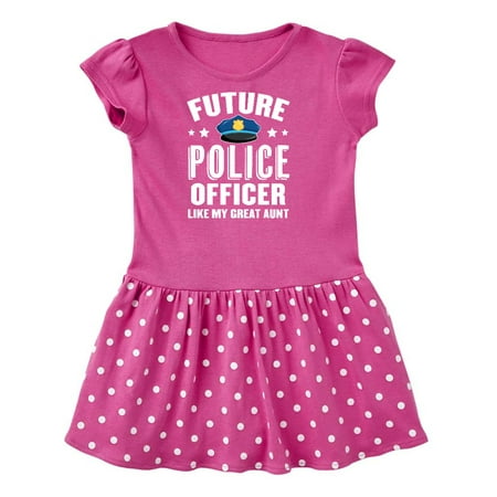 

Inktastic Future Police Officer Like My Great Aunt Gift Toddler Girl Dress