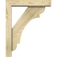 thumbnail image 3 of Ekena Millwork 4"W x 16"D x 20"H Olympic Block Rough Sawn Bracket w/ Offset Brace, Douglas Fir, 3 of 25