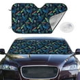 thumbnail image 2 of Fotbe Dinosaur Car Windshield Sunshade | Sun Visor Protector Front Window Shade, Keeps Out UV Rays, Keeps Your Vehicle Cool-Small, 2 of 7