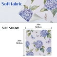 thumbnail image 5 of 4 Pack 20'' x20" Satin Table Napkins Dinner Napkins for wedding Party Decoration events Blue Hydrangea, 5 of 6
