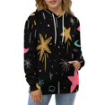 thumbnail image 4 of Colorful Stars And Moons Pattern Men's Women New Sweatshirt Hoodie Men's Plus Size Sweatshirt Hooded Sweatshirt 3d Printed Street Men's Cloth, 4 of 6