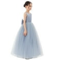 thumbnail image 4 of Ekidsbridal Satin Backless Tulle Formal Flower Girl Dress for Junior Pageants Birthday Party Gowns 722 10, 4 of 6