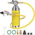 thumbnail image 1 of Juiluna AC Flush Kit, Car Air Conditioner System Clean Canister Flushing Tool Set Air Conditioning Pipe Cleaning Bottle for Auto R12 R22 R134A R404 R410A with 220PSI Gauge, Air Plug Fittings and Hose, 1 of 8
