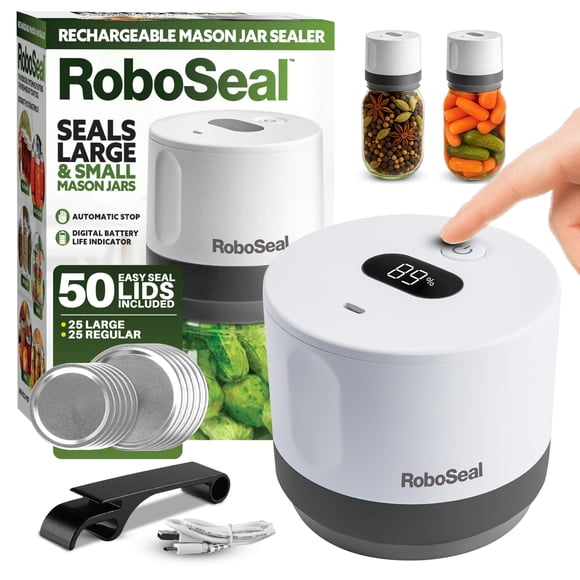 Sellador al vacío EMSON RoboSeal recargable para frascos Mason, digital
