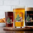 thumbnail image 4 of Merry Christmas and Happy New Year Santa Pomeranian Holiday Xmas Winter 2025 16oz Pint Beer Glass Mug Pom Dog Lover Gifts Beer Glasses Cup - 00024, 4 of 5