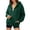 Green, variant on Horkkom Zip Up Hoodie for Women Oversized Lightweight Long Sleeve Sweatshirts Casual Basic Jackets with Pockets M