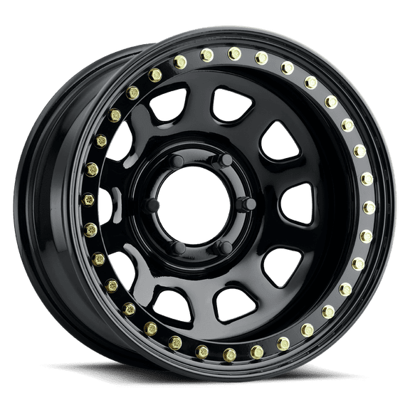 17x8 Raceline RT51 Daytona Gloss Black BEADLOCK Wheel 6x5.5 (-25mm)
