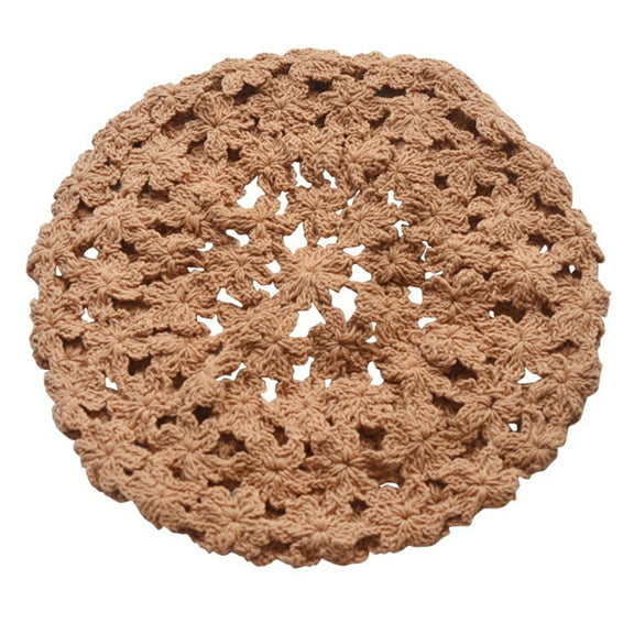 Yageerya Women Beret Hat Hollow-out Hat All-Match Painter Hat Stylish Woven Casual Wool Hat Headdress for Women Lady