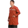 thumbnail image 3 of RUNQHUI Unisex Women Men Long Sleeve Work Coat Wear Resistant Jacket Dustproof Lab Coat Workshop Uniform Orange 3XL/大号, 3 of 7