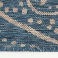 thumbnail image 3 of Mainstays Global Medallion Blue Polypropylene Outdoor Area Rug, 6'6"x9'6", 3 of 9